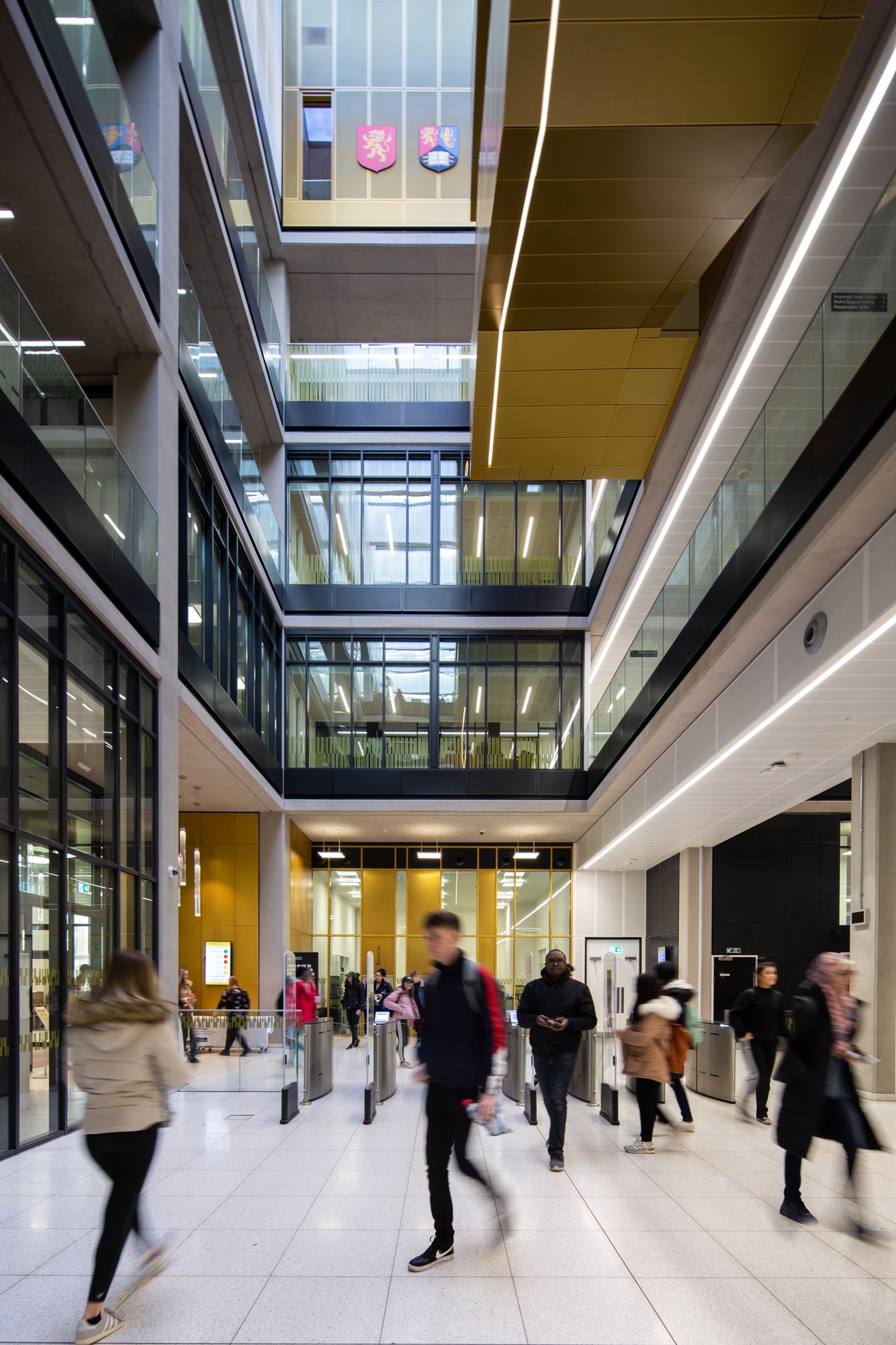 Main Library University of Birmingham building architecture design interior view