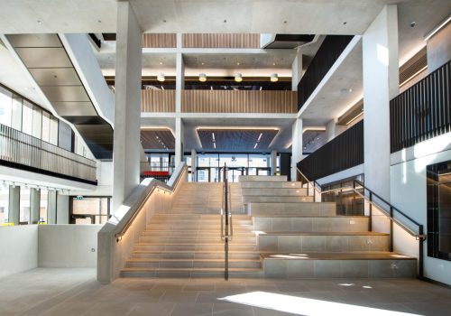 UCL Student Centre London library building architecture design interior view