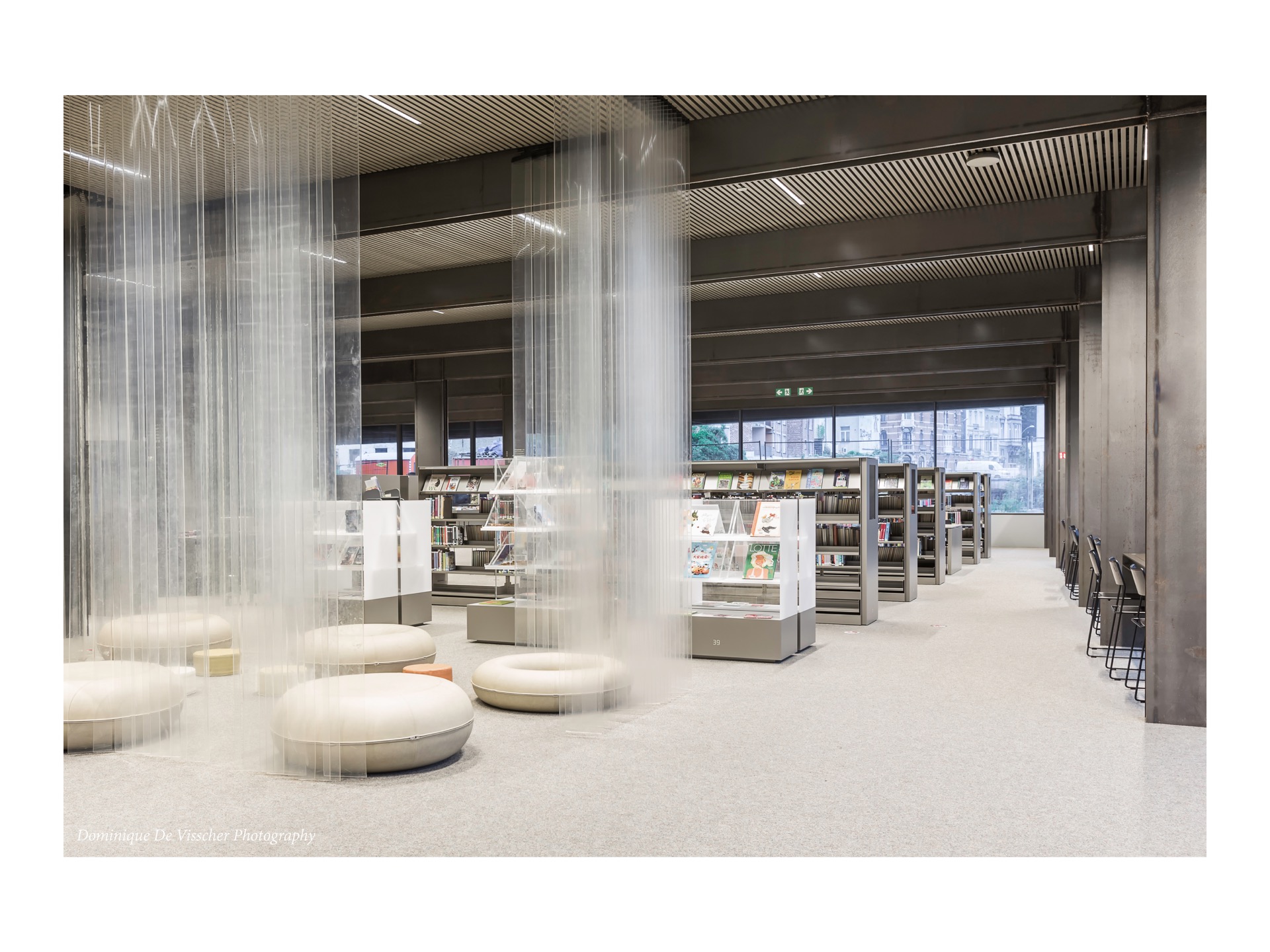 De Krook Gent library building architecture design interior view